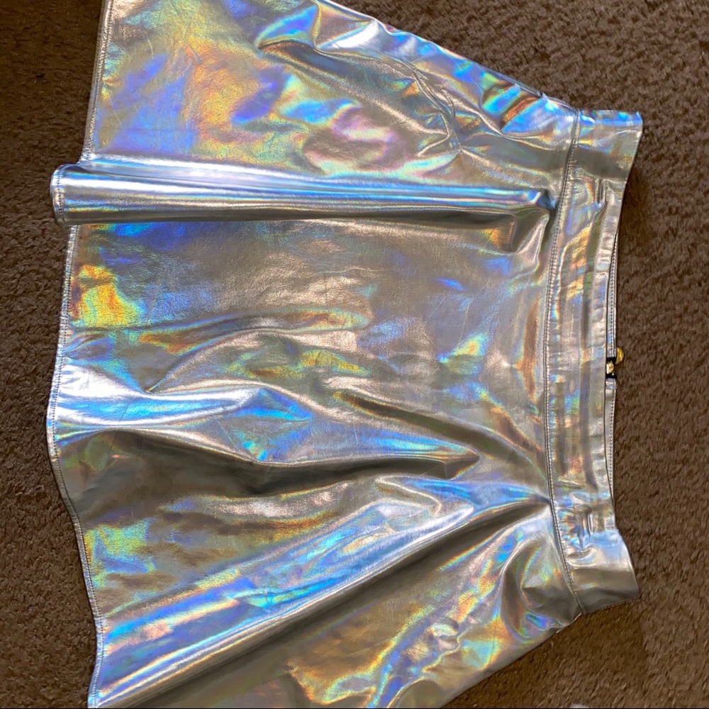Short holographic skirt